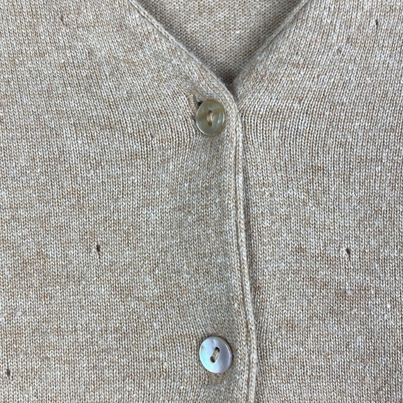 Vintage Eagle’s Eye angora cardigan with beading spun silk wool pointelle - Picture 6 of 10